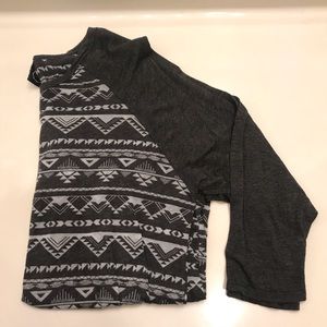 Tribal Print Baseball Tee